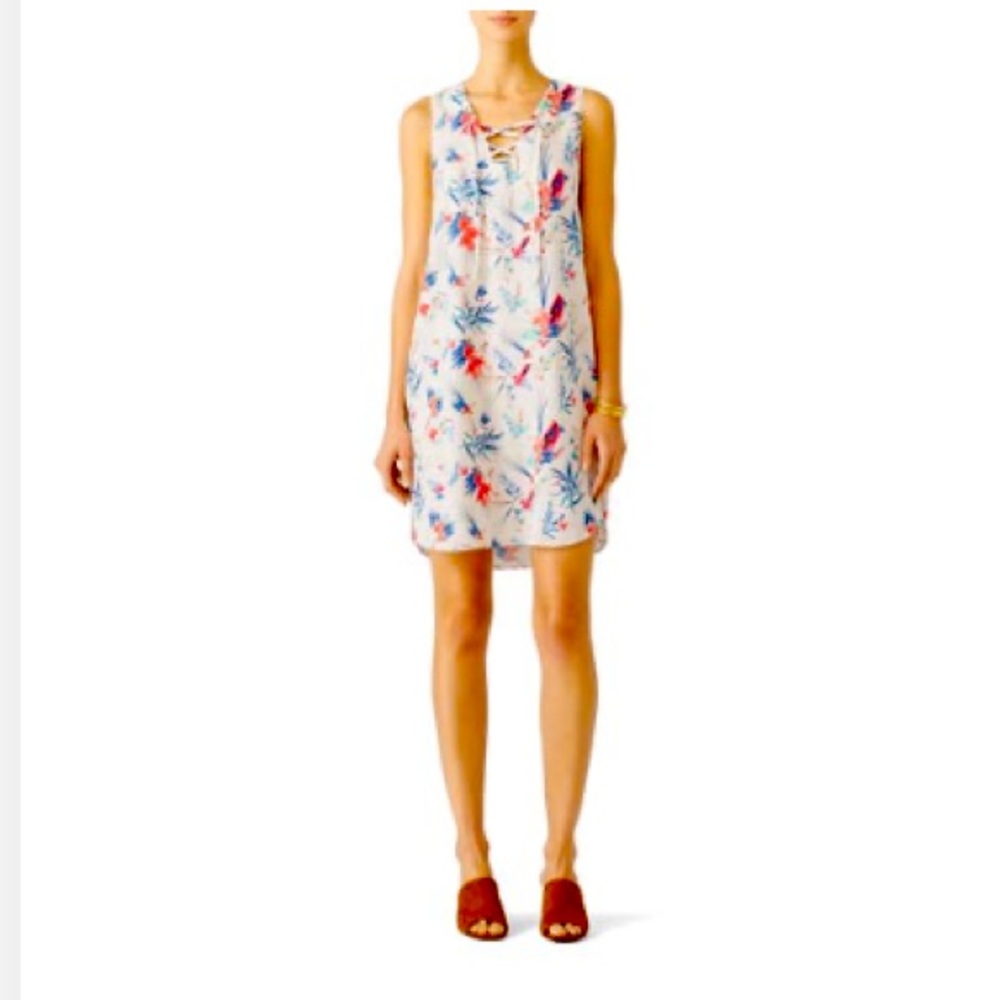 Amanda Uprichard floral dress. Super soft & airy warm weather staple.